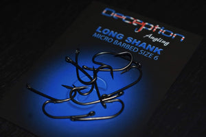 Deception Angling  LONG SHANK micro barbed